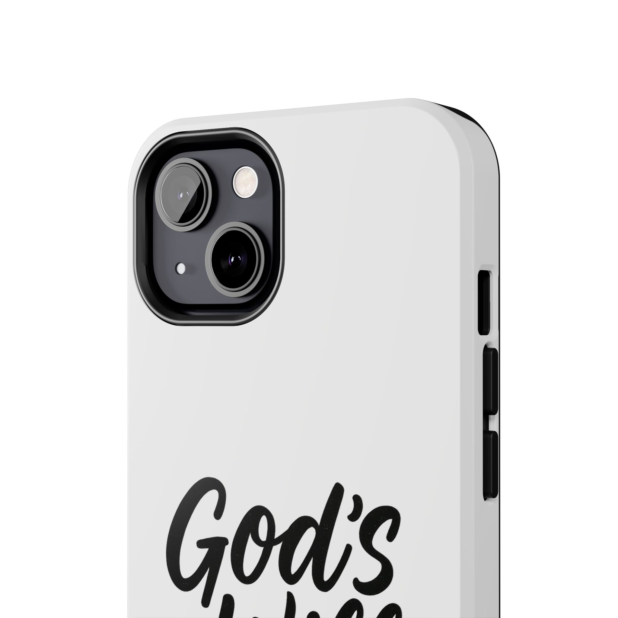 Tough Phone Case with Inspirational Quote, Durable Cases for Teens, God’s Will Not Mine Design, Gift for Friends, Unique Phone Accessories