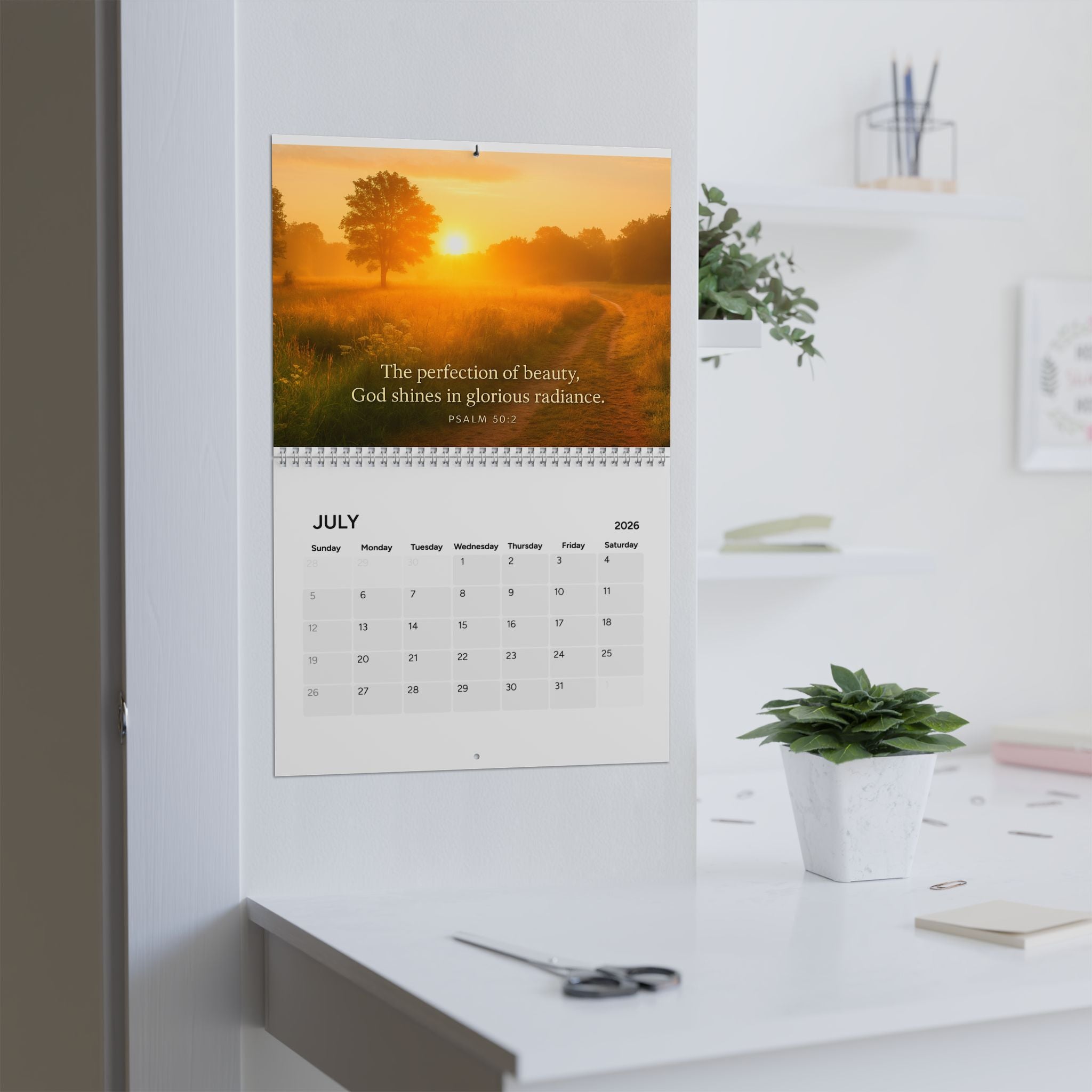 Psalms 2026 Inspirational Wall Calendar — Scripture Monthly Calendar (Psalm 118:29)