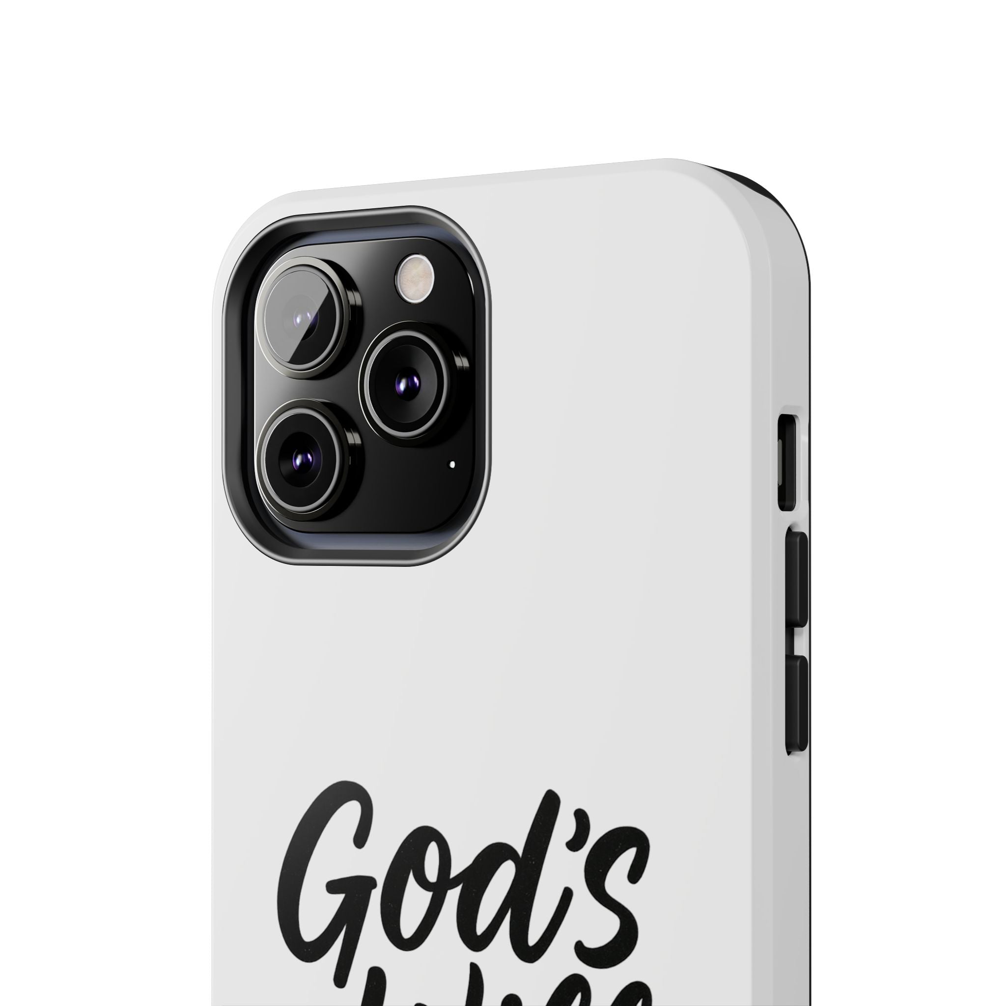 Tough Phone Case with Inspirational Quote, Durable Cases for Teens, God’s Will Not Mine Design, Gift for Friends, Unique Phone Accessories