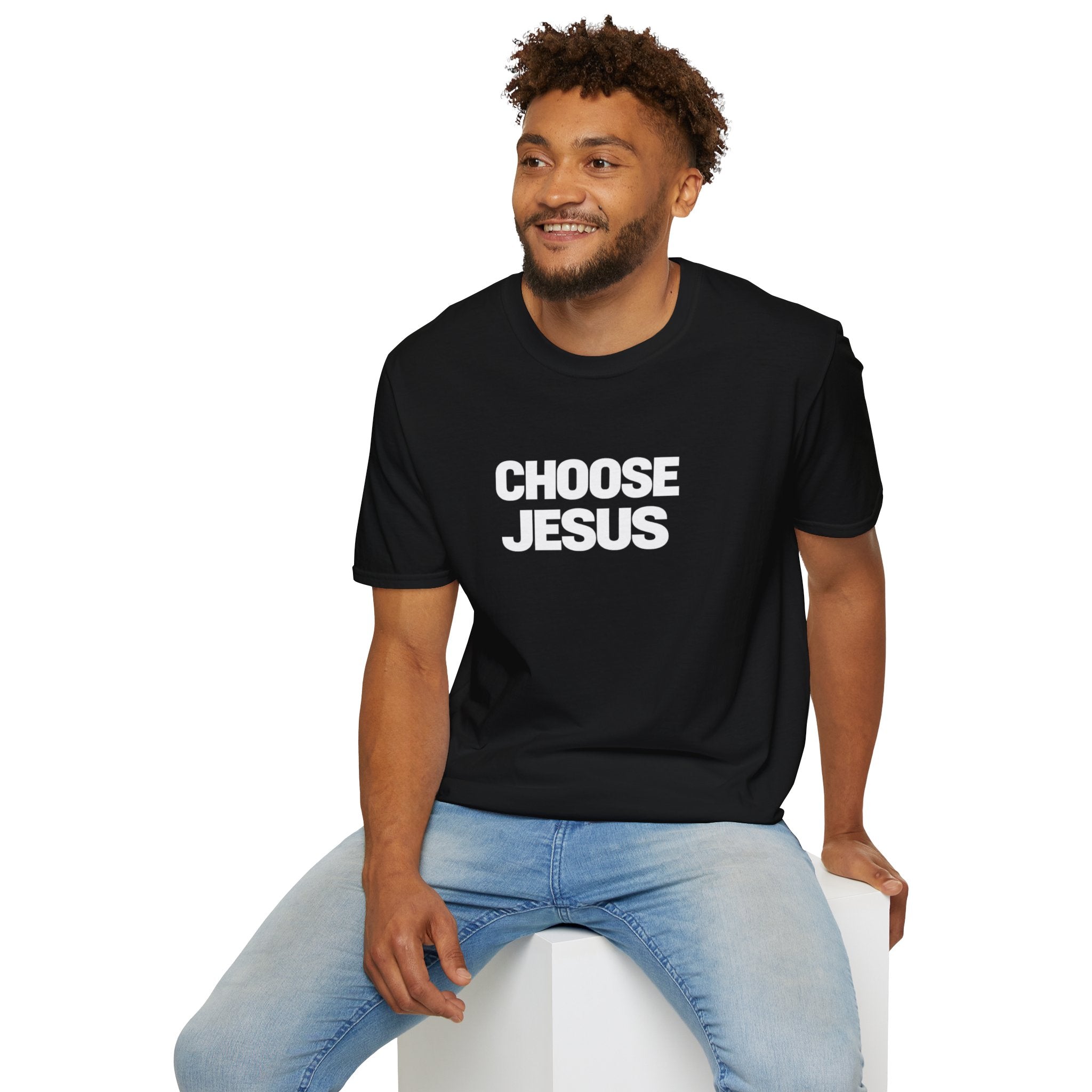 Choose Jesus T-Shirt — Subtle White Faith Graphic Tee