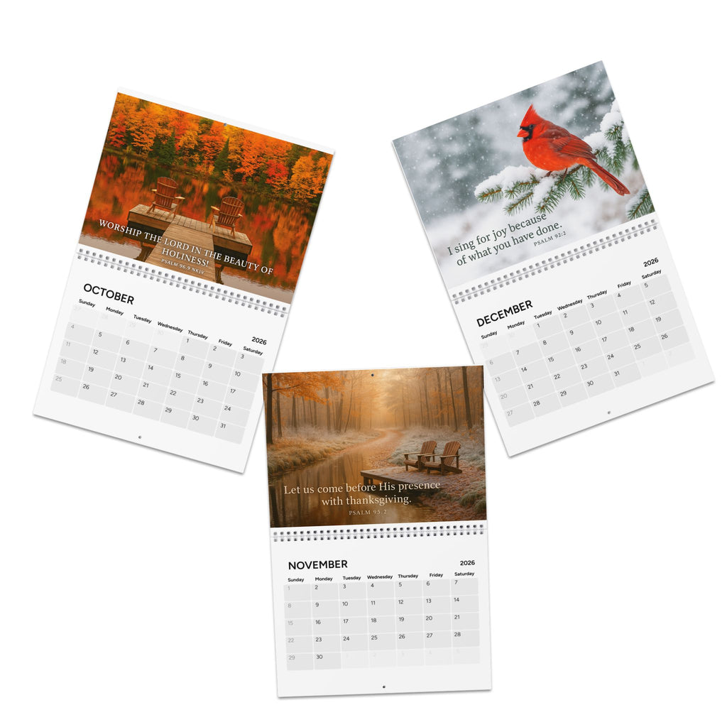 Psalms 2026 Inspirational Wall Calendar — Scripture Monthly Calendar (Psalm 118:29)