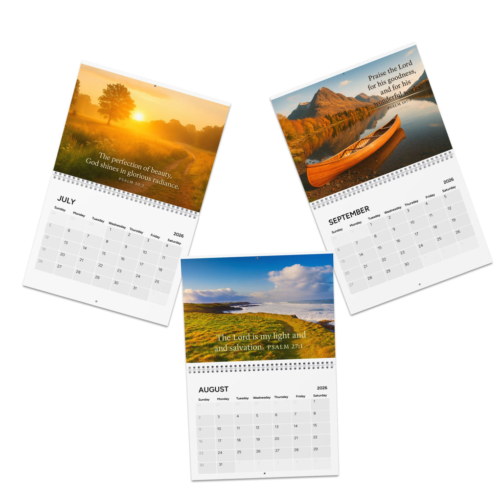 Psalms 2026 Inspirational Wall Calendar — Scripture Monthly Calendar (Psalm 118:29)