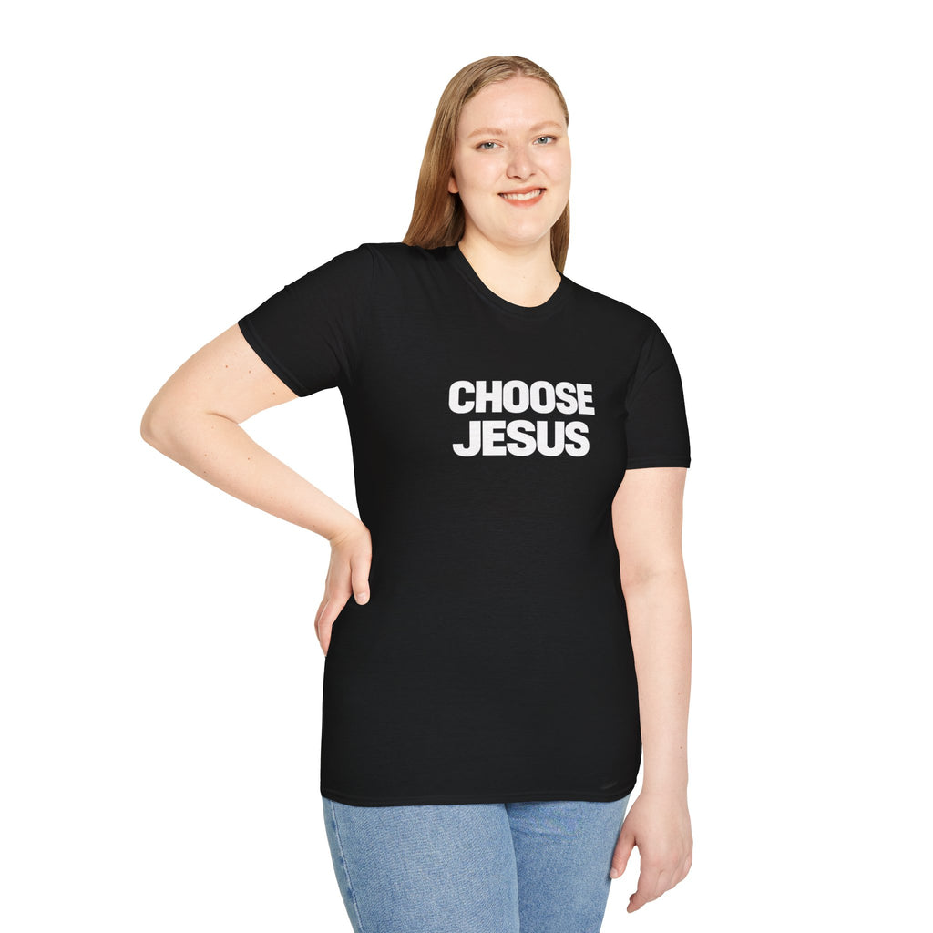Choose Jesus T-Shirt — Subtle White Faith Graphic Tee