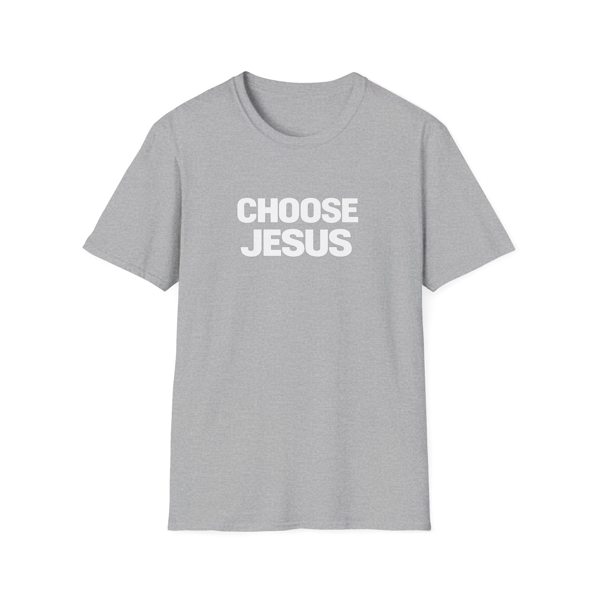 Choose Jesus T-Shirt — Subtle White Faith Graphic Tee