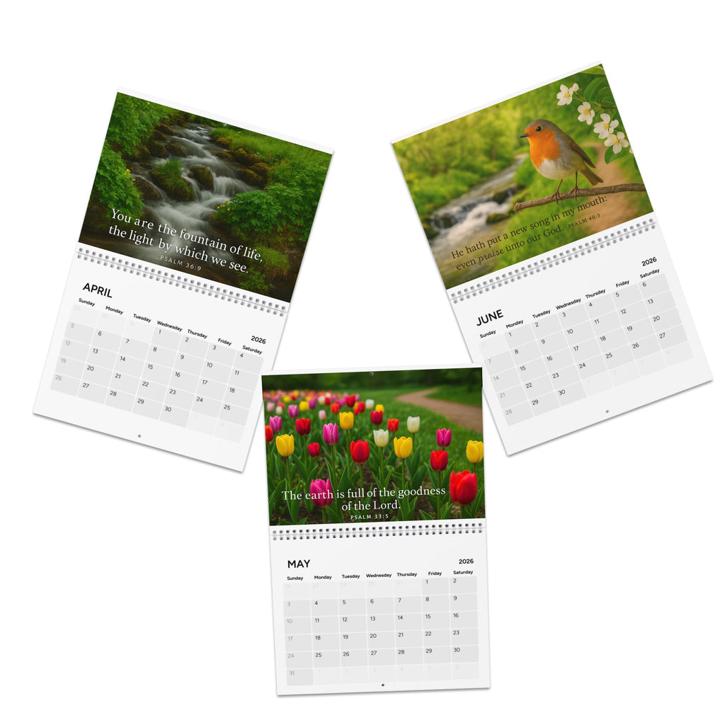 Psalms 2026 Inspirational Wall Calendar — Scripture Monthly Calendar (Psalm 118:29)
