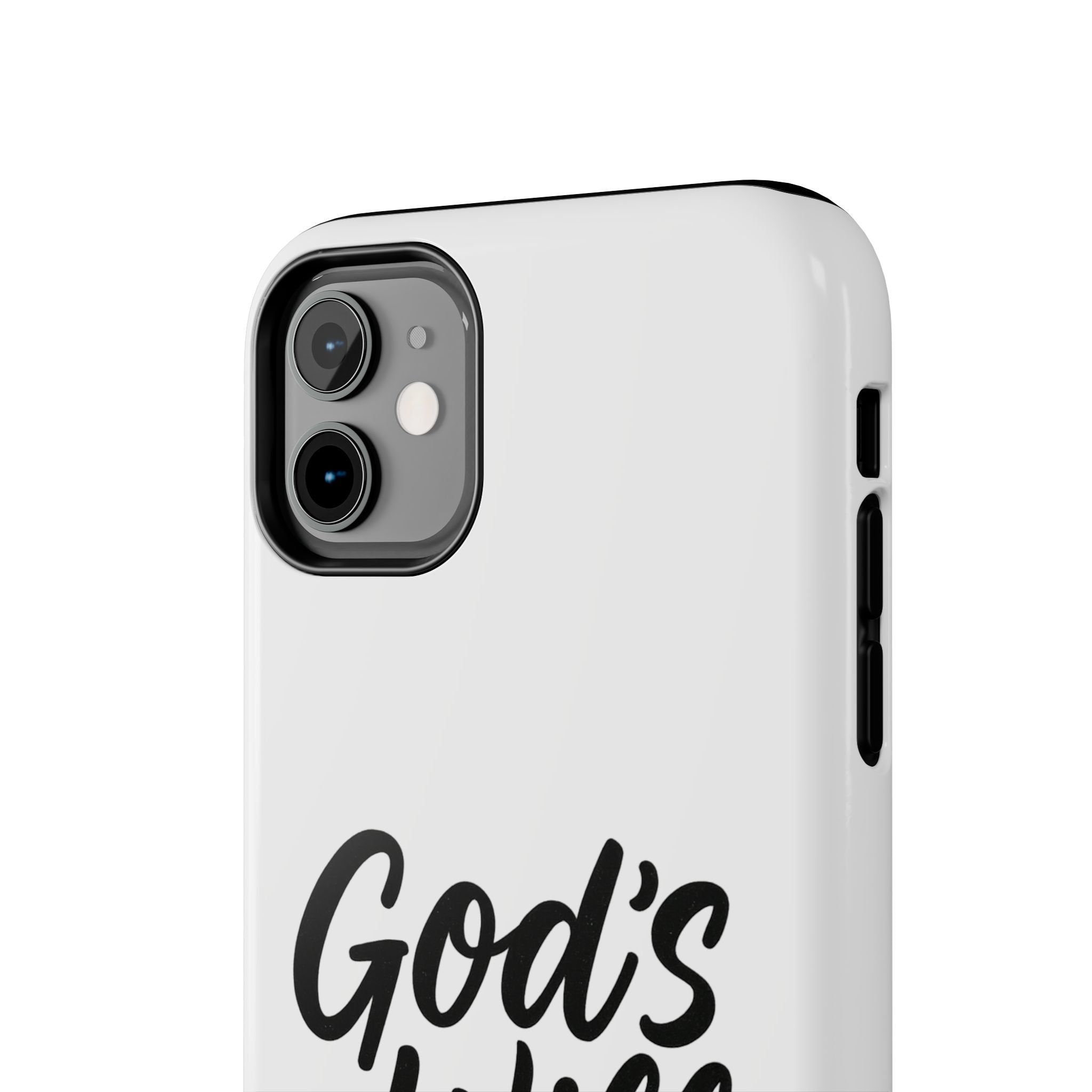 Tough Phone Case with Inspirational Quote, Durable Cases for Teens, God’s Will Not Mine Design, Gift for Friends, Unique Phone Accessories