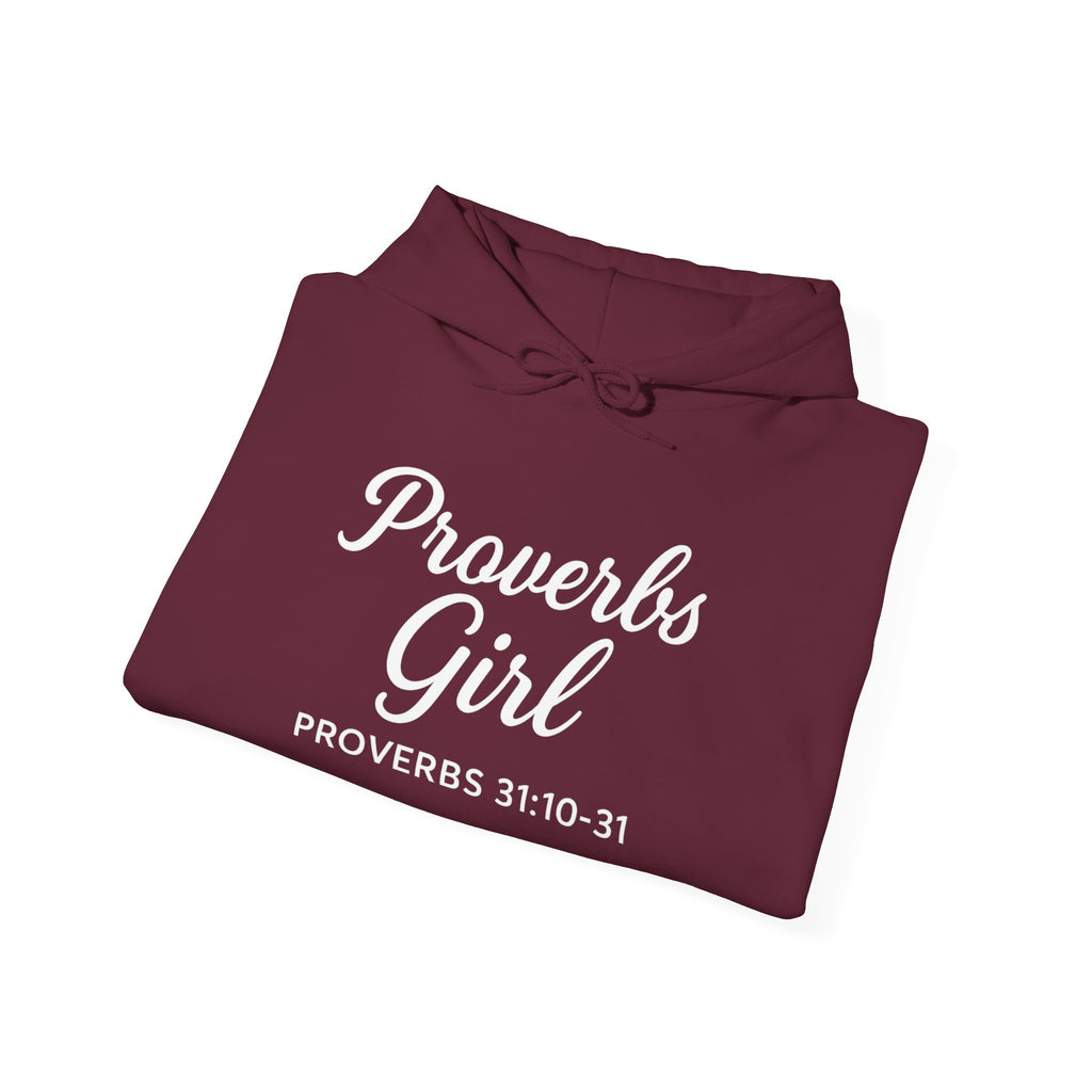 Proverbs Girl Hoodie – Proverbs 31:10–31 Cozy Unisex Hoodie for Everyday Comfort, Personalized Sweatshirt, Gift for Her, Casual Wear, Winter Wardrobe Essential