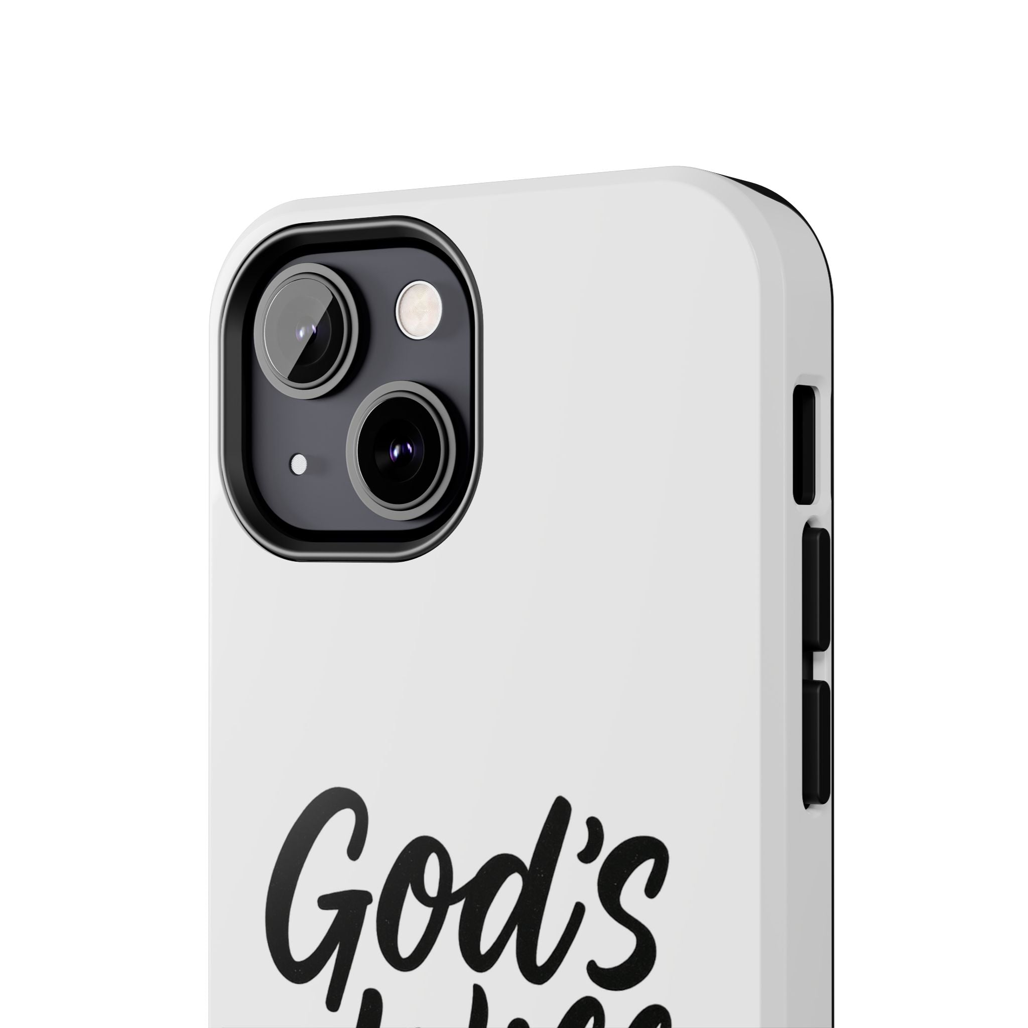 Tough Phone Case with Inspirational Quote, Durable Cases for Teens, God’s Will Not Mine Design, Gift for Friends, Unique Phone Accessories