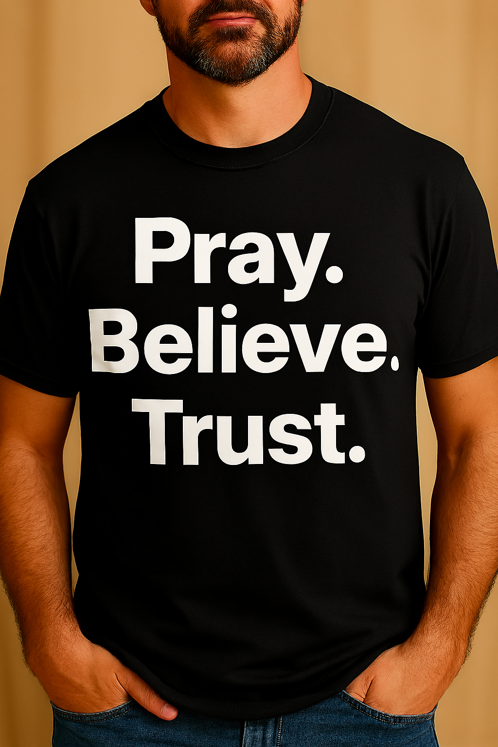 Pray. Believe. Trust.™ Bold Faith T-Shirt