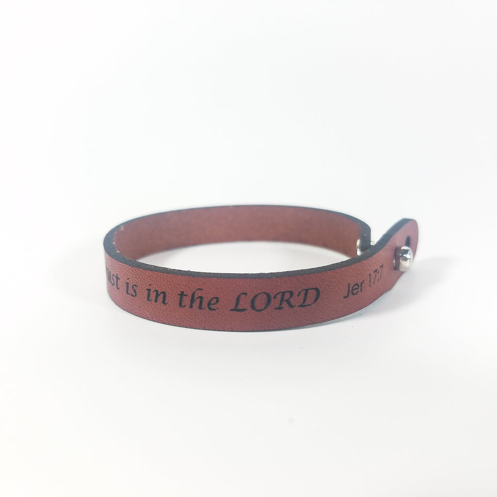 Spiritual Quote Bracelets - But blessed is the one whose trust is in the LORD