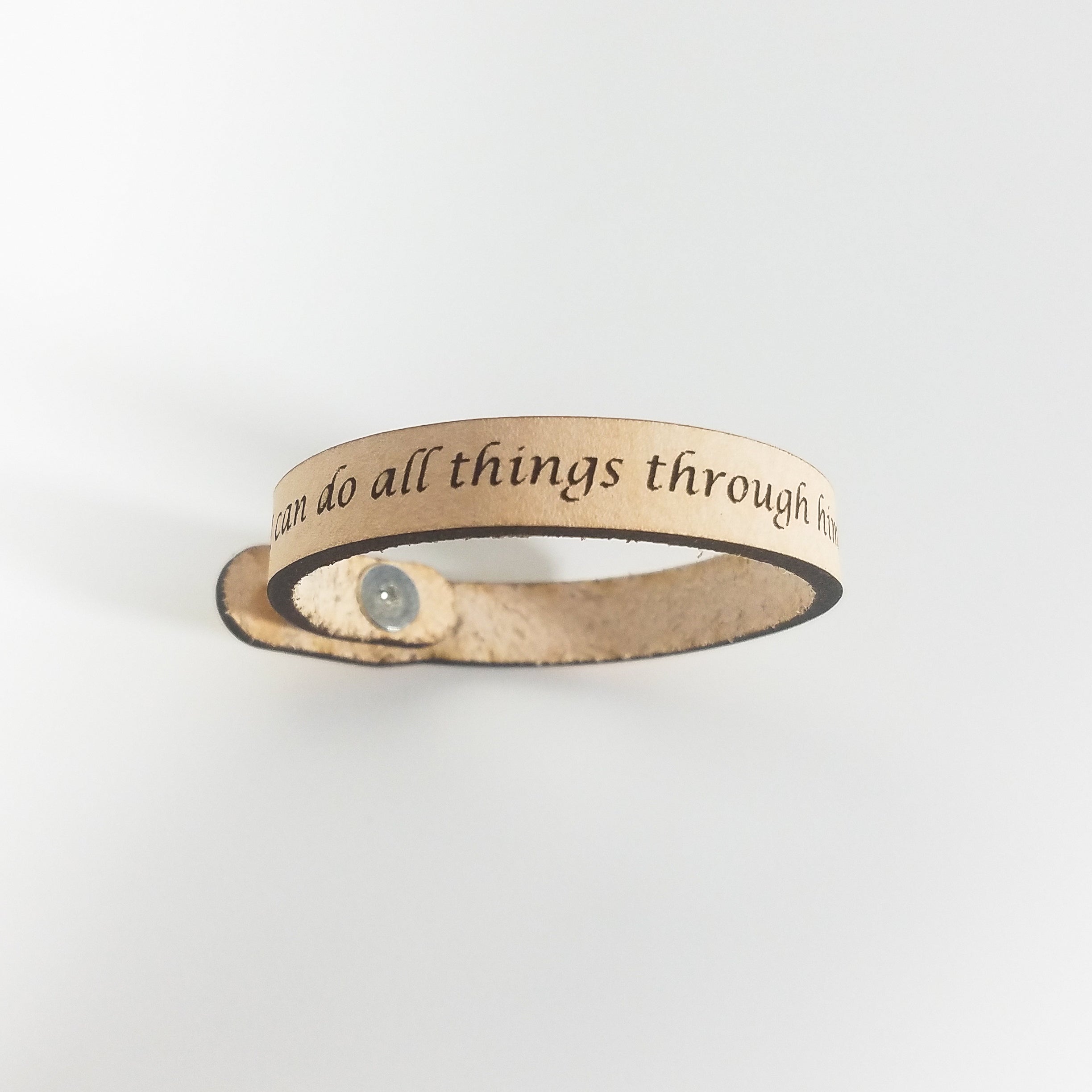 Spiritual Quote Bracelets - I can do all things through him who strengthens me