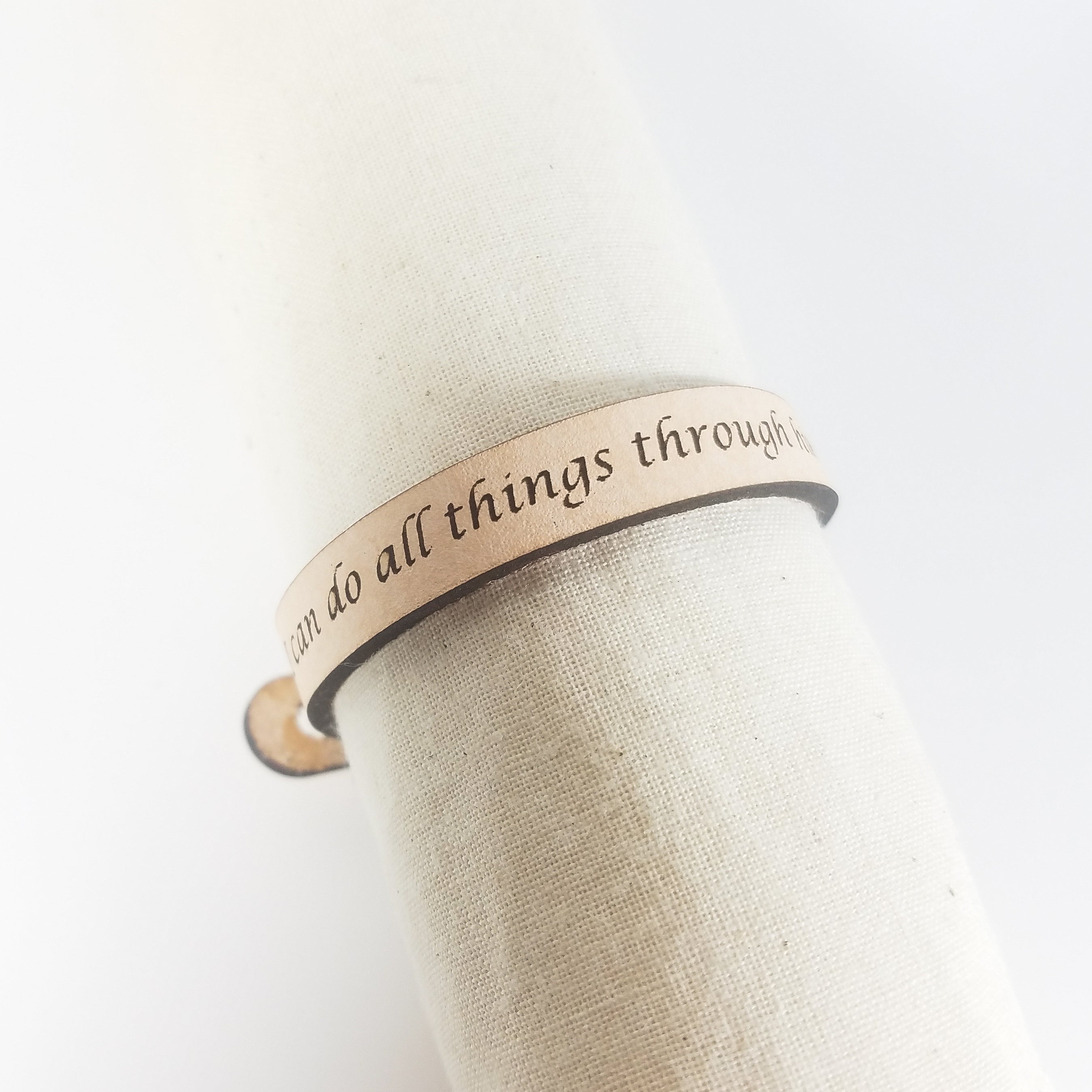 Spiritual Quote Bracelets - I can do all things through him who strengthens me