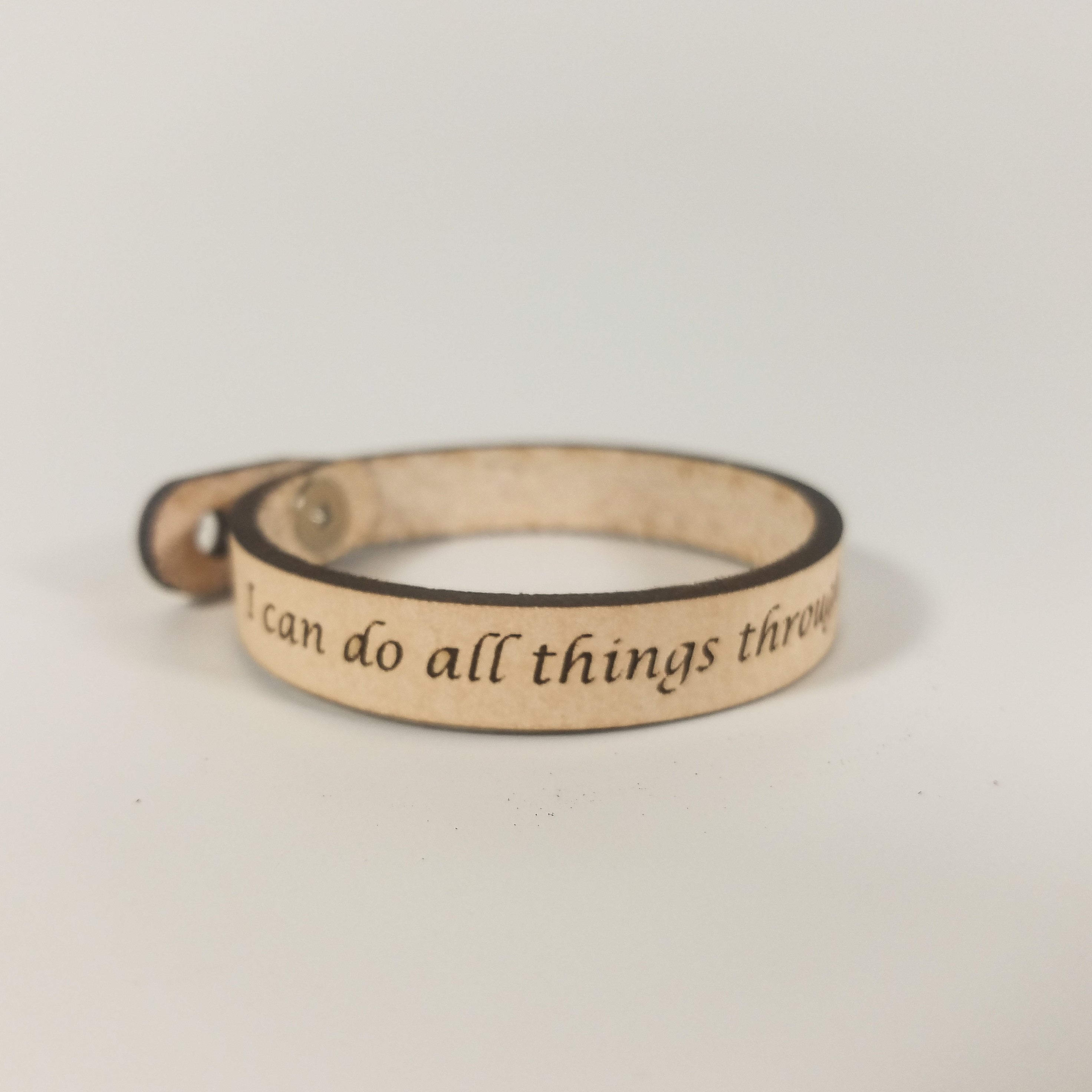 Spiritual Quote Bracelets - I can do all things through him who strengthens me