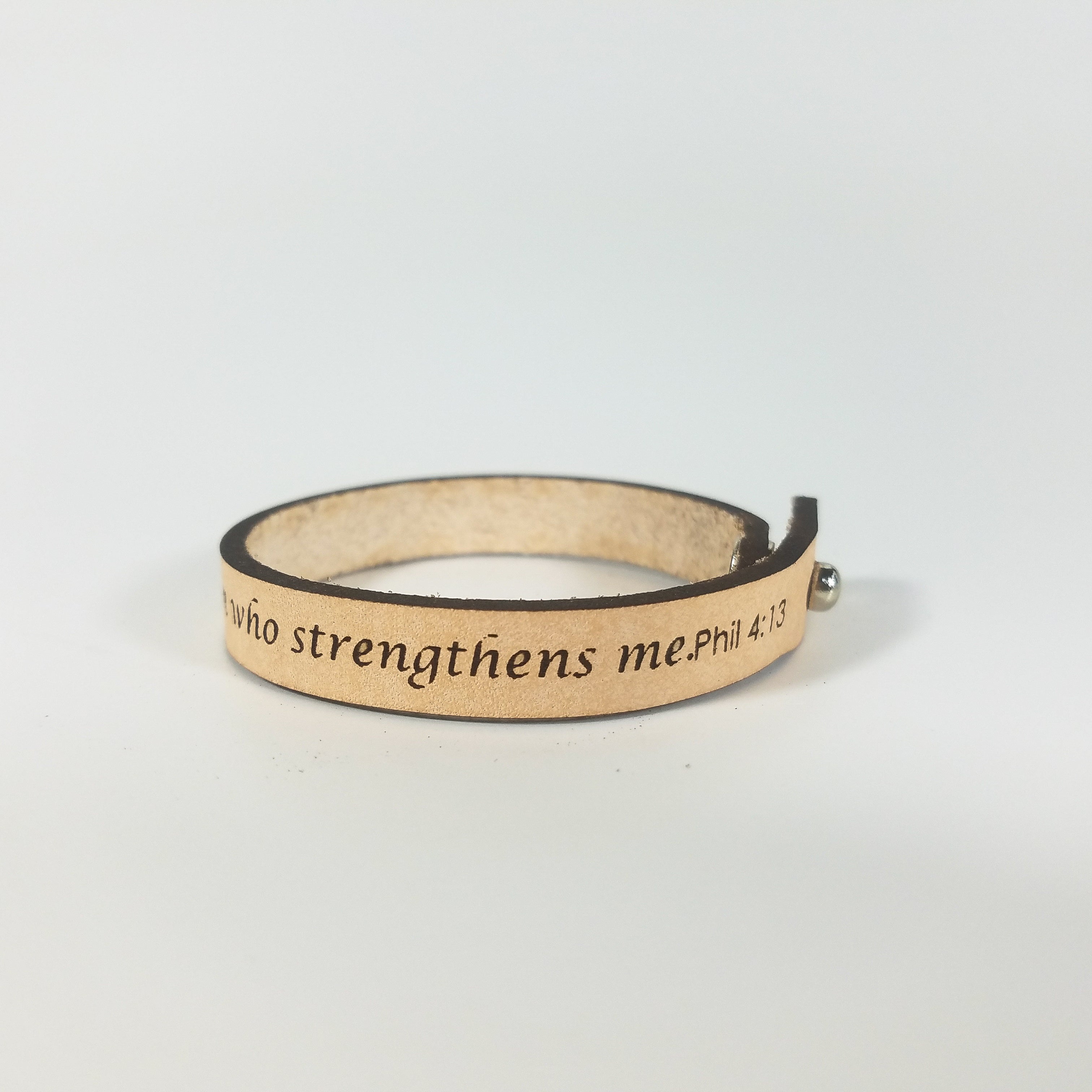 Spiritual Quote Bracelets - I can do all things through him who strengthens me