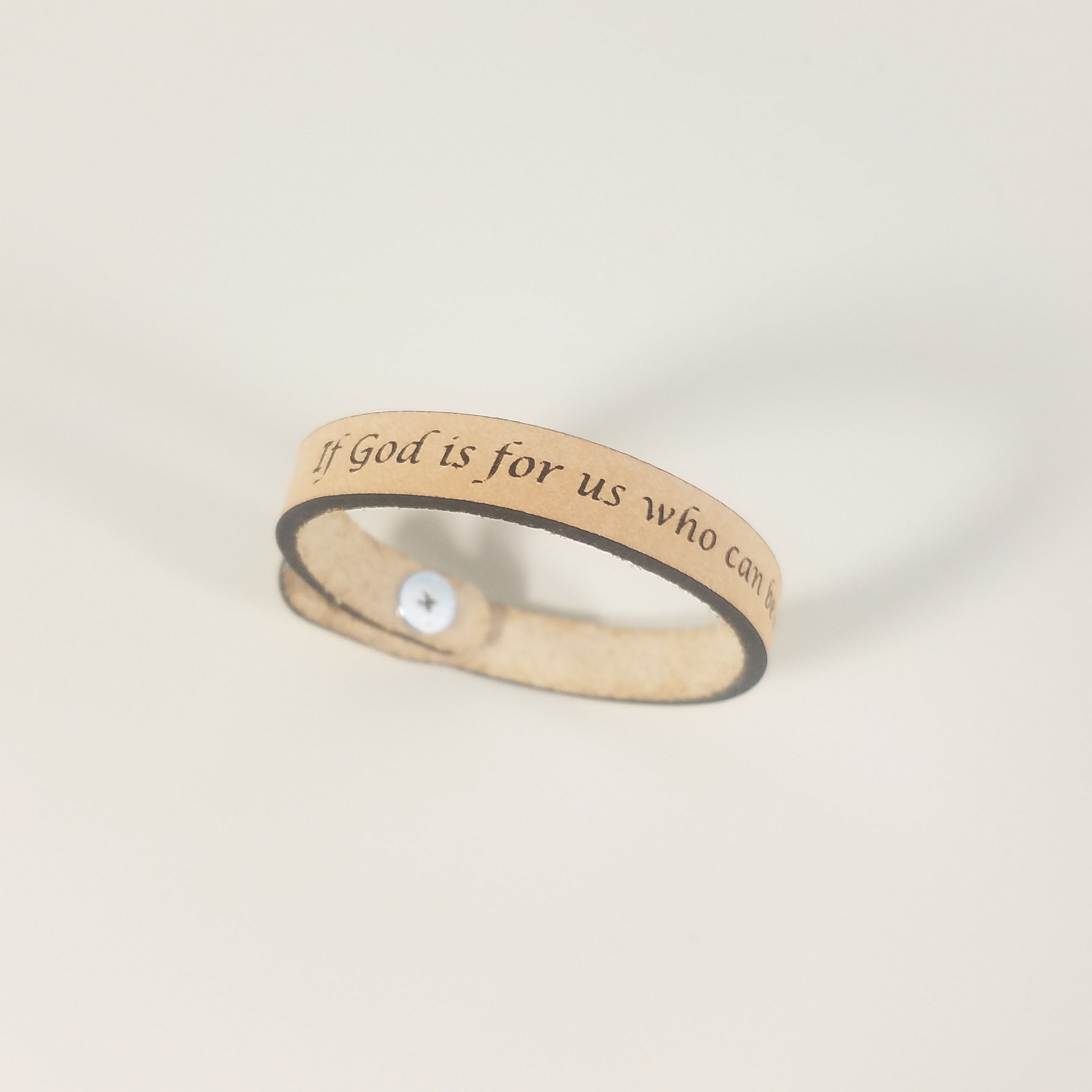 Spiritual Quote Bracelets - If God is for us who can be against us