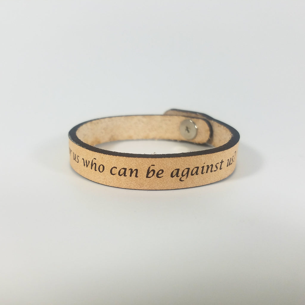 Spiritual Quote Bracelets - If God is for us who can be against us
