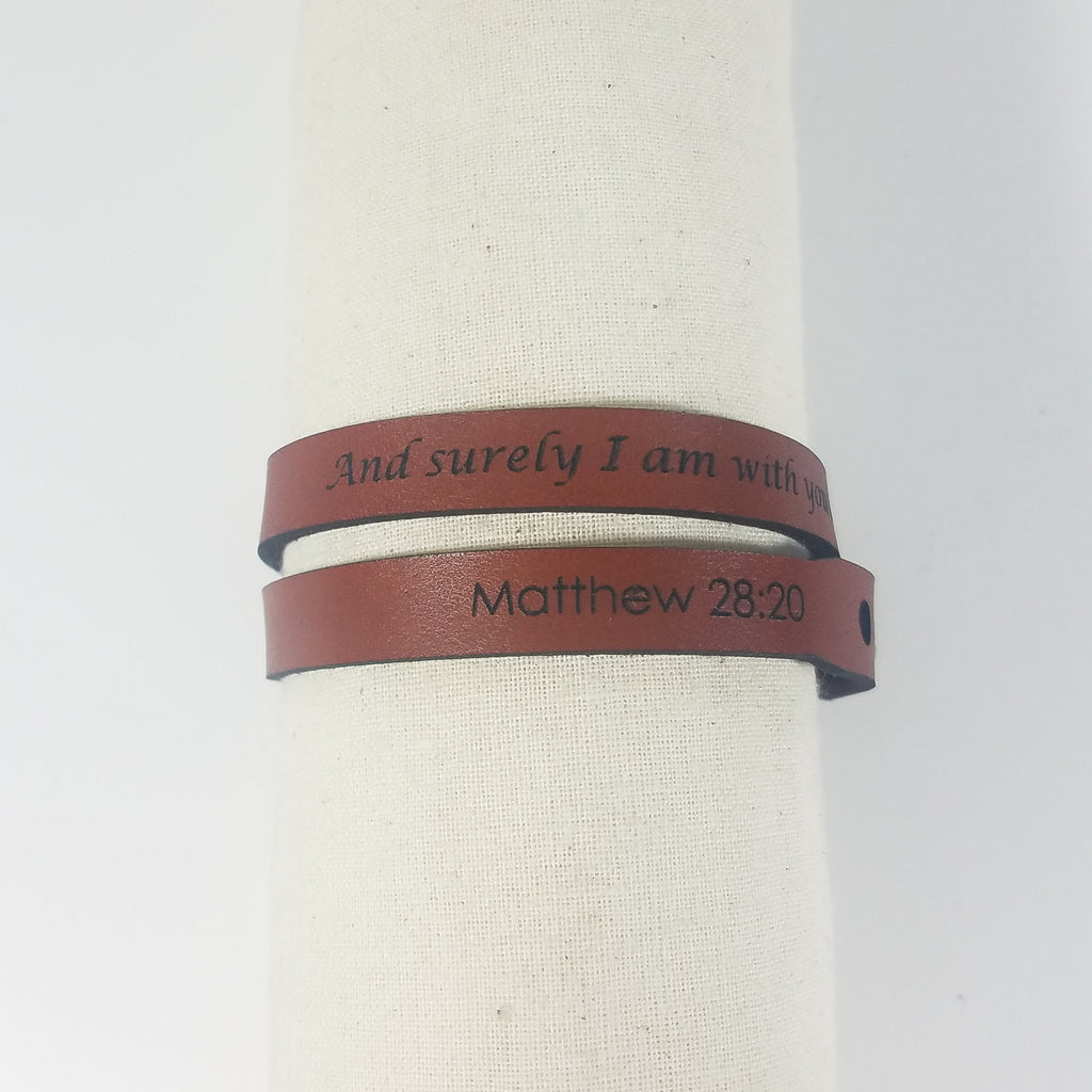 Spiritual Wrap Bracelets - And surely I am with you always