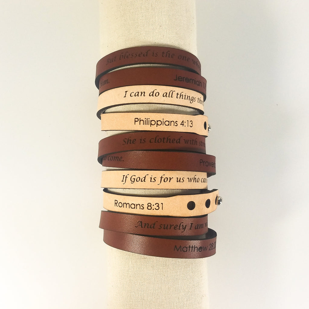 Spiritual Wrap Bracelets - But blessed is the one whose trust is in the LORD