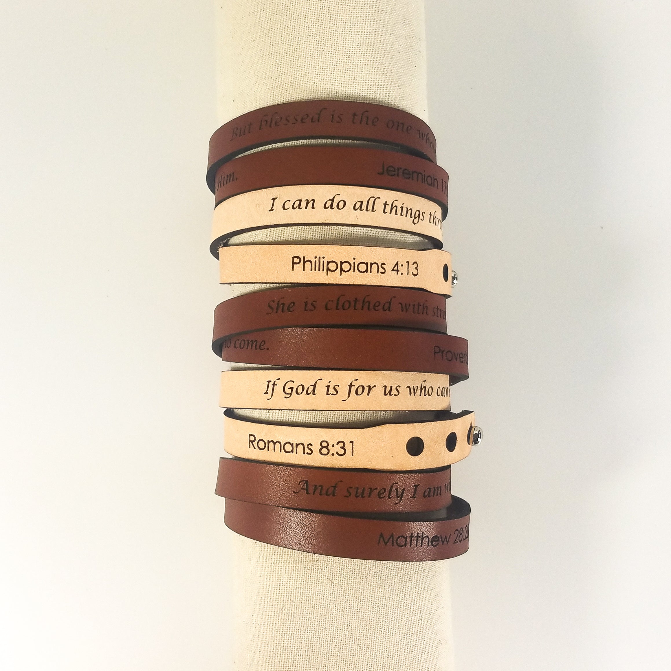 Spiritual Wrap Bracelets - But blessed is the one whose trust is in the LORD