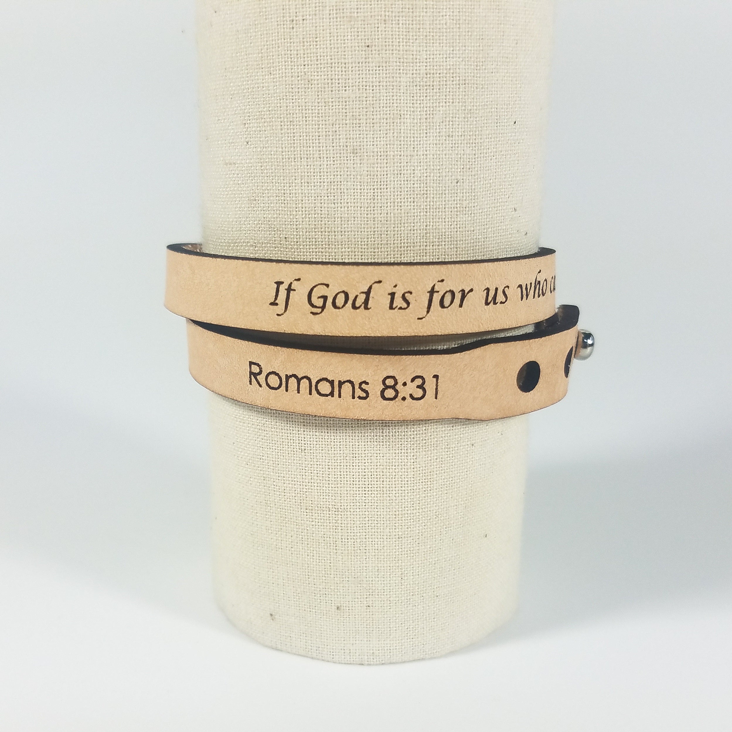 Spiritual Quote Wrap Bracelets - If God is for us who can be against us?